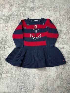 Nautica Dress 18 Months Red Navy Great Condition Nautical Coastal Preppy